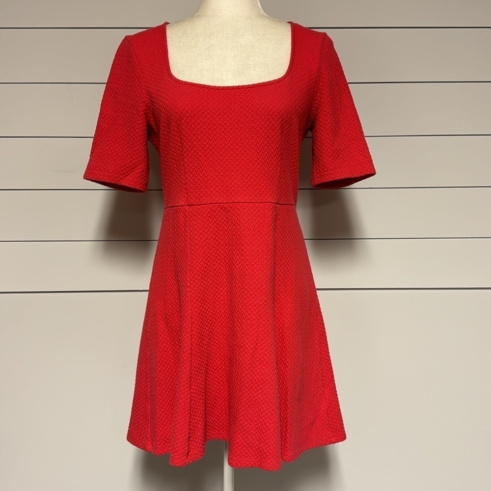 Pins & Needles Urban Outfitters Square Neck Fit & Flare Dress
